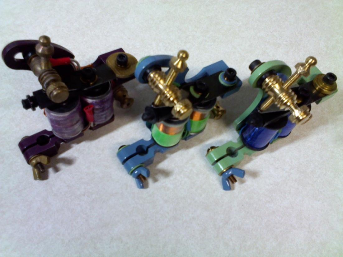 Custom powdercoated SSI coils
for sale or trade
Purple=liner
blue=shader
green=color