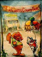 Atlantis County Fair 
12x16" 
Soft body acrylics and pen on paper