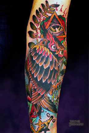 Masonic owl by Wayne B
