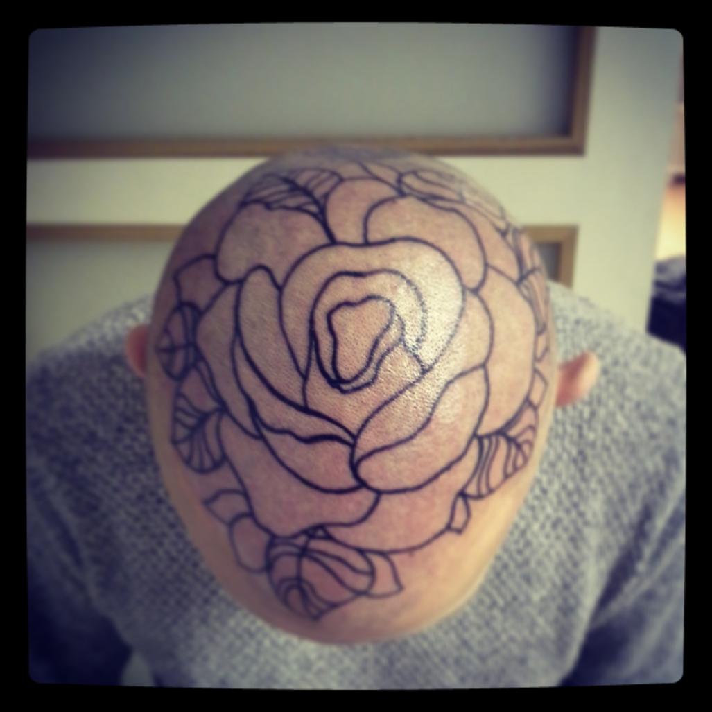 Traditional head, draw on