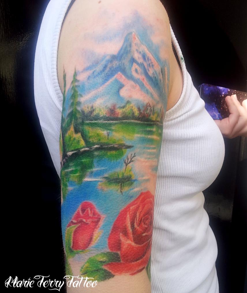 Mountain River Tattoo