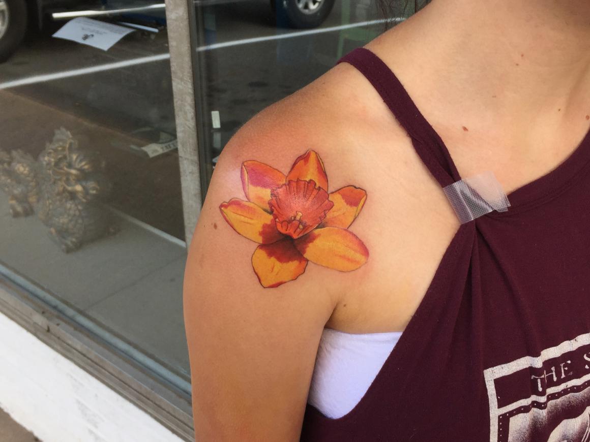 Daffodil tattoo