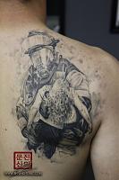 Firefighter Healed   Shoulder Blade
