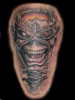 Eddie From Iron Maiden Based on artwork brought in by customer.