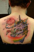 fun new school unicorn i was able to do on a friend.