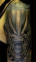 alien tattoo by adam collins