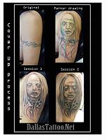 Dallas Tattoo Artist Kayden DiGiovanni  Skin Art Gallery TX zombie armband cover up