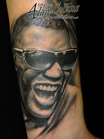ray charles tattoo by adam collins
