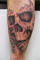 freehand skull tattoo 63102