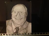 My grandfather  pencil and charcoal