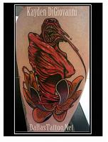 Dallas Tattoo Artist Kayden DiGiovanni  lotus monster