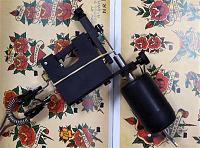 hand made rotary tattoo machine with adjustable sensitivity and speed separately 
weight: 100g only!!! 
video1:...
