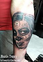 Day Of The Dead Girl Portrait Tattoo