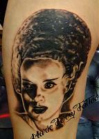 Bride Of Frankenstein Portrait Tattoo