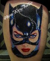 Catwoman Portrait Tattoo