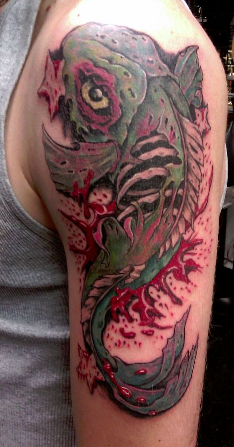 Zombie Koi done with Vivace Med and Long stroke