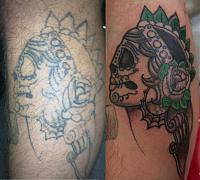 Tattoos with rotary machines